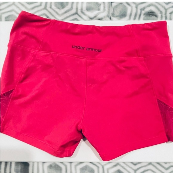 Under Armour Heat Gear Hot Pink Bicycle Gym Shorts S/M - Picture 6 of 7
